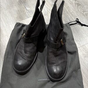 John Varvatos Ellis Moto Leather Boots, Size 9 NWOT